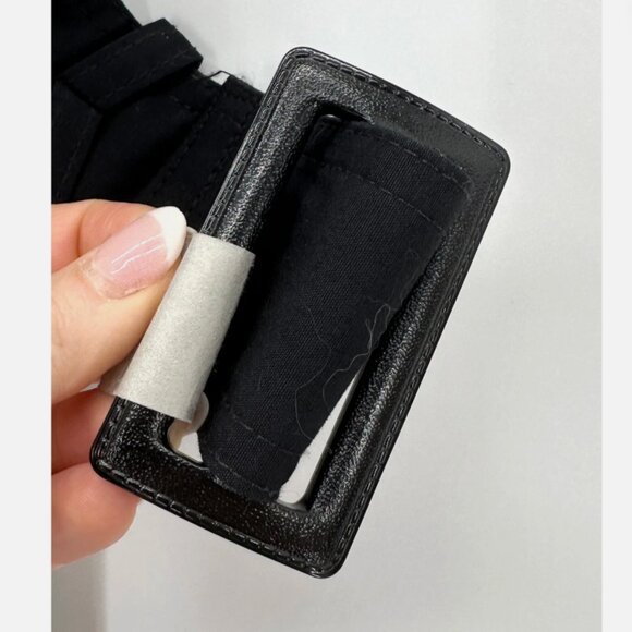 DSCP Sterlingwear Of Boston~Women's Black Trench Coat~USA 12S - Picture 6 of 7